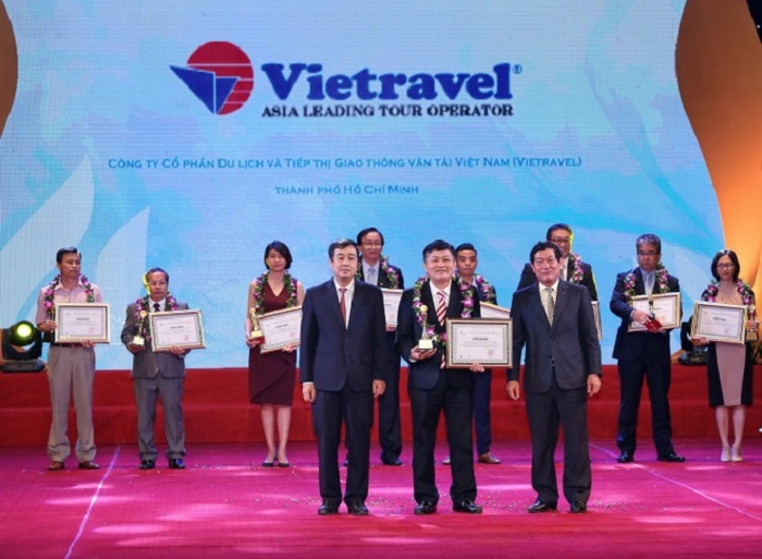 Công ty du lịch Vietravel nhận được nhiều giải thưởng uy tín.